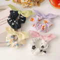 Fashion Colorful Bowknot Hair Tie Fabric Girls Elastic Hair Band